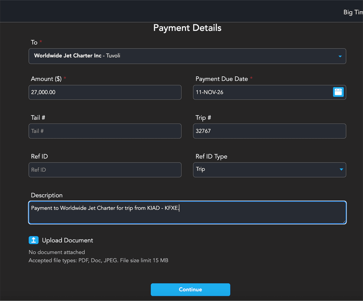 Create a Payment